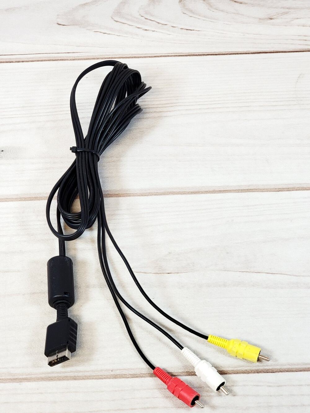 Official Sony Playstation AV RCA Composite Cable OEM PS3 PS2 PS1 PSX